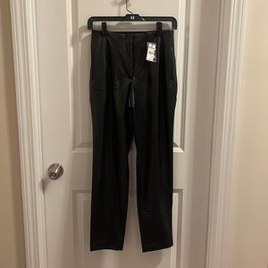 Express women’s black pleather pants. Size 2R